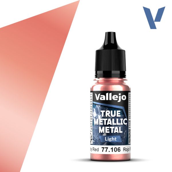 TRUE METALLIC METAL: LIGHT- RUBY RED, 18 ML.1