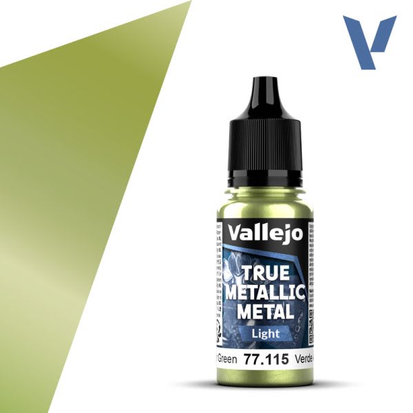 TRUE METALLIC METAL: LIGHT- AMBER GREEN, 18 ML.1