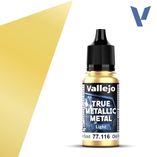 TRUE METALLIC METAL: LIGHT- GREENISH GOLD, 18 ML.1