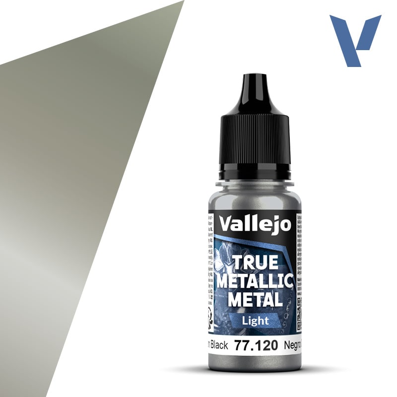 TRUE METALLIC METAL: LIGHT- OBSIDIAN BLACK, 18 ML.1