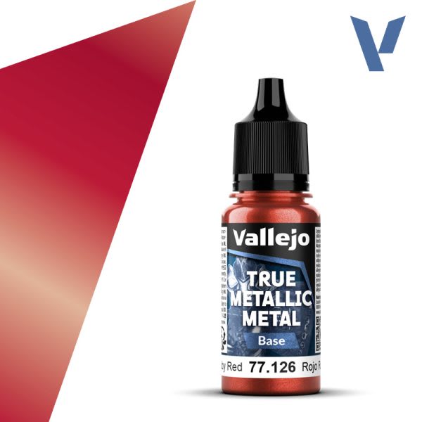 TRUE METALLIC METAL: BASE- RUBY RED, 18 ML.1
