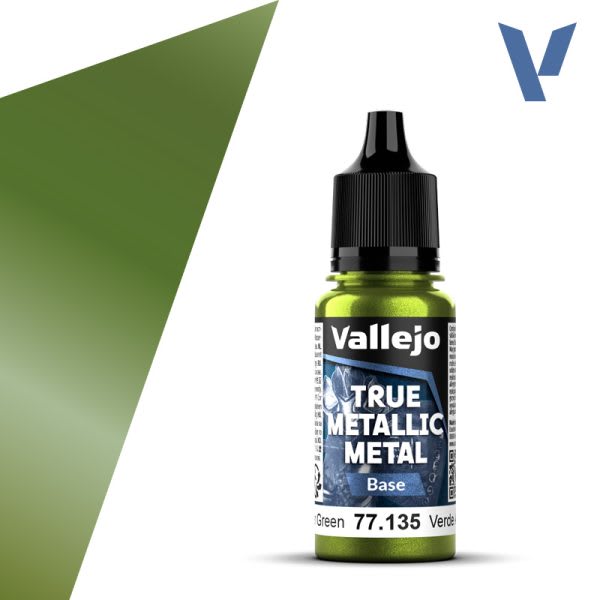 TRUE METALLIC METAL: BASE- AMBER GREEN, 18 ML.1