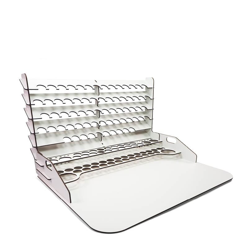 PAINT DISPLAY AND WORK STATION (50X37CM), W/ VERTICAL STORAGE1
