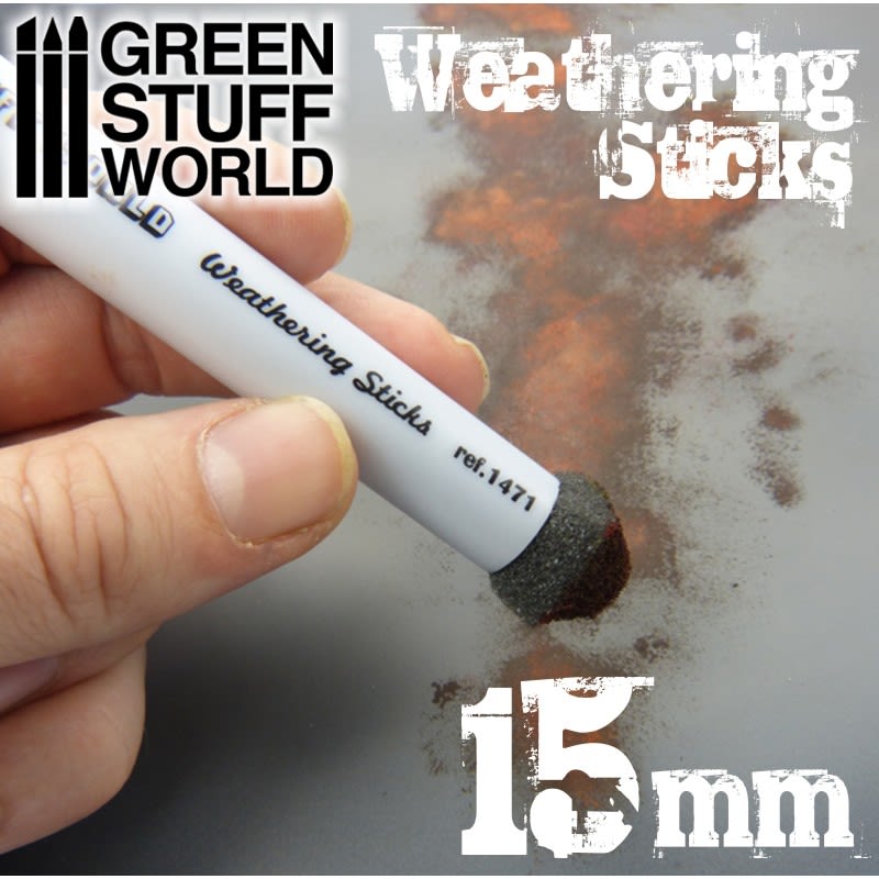 PINCELES ESPONJA - WEATHERING STICKS 15MM (SET 2PC)2