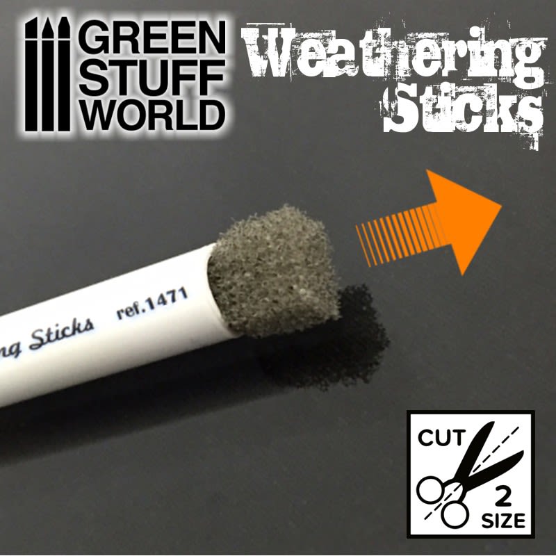 PINCELES ESPONJA - WEATHERING STICKS 15MM (SET 2PC)3