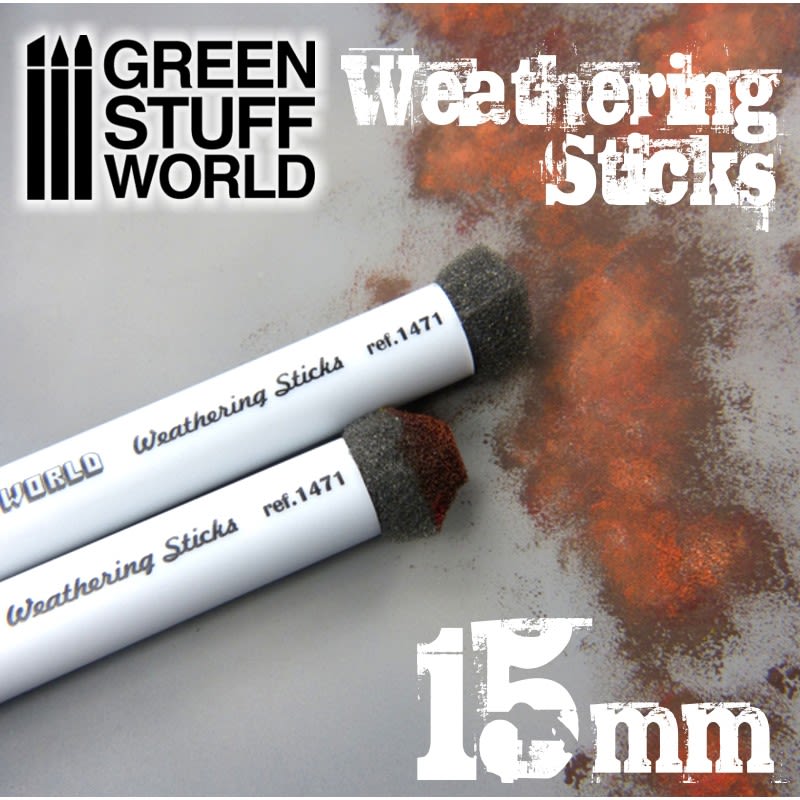 PINCELES ESPONJA - WEATHERING STICKS 15MM (SET 2PC)1