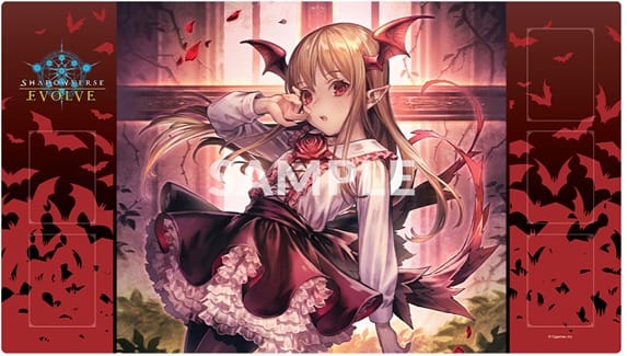 PLAYMAT: BUSHI SUPPLIES RUBBER PLAYMAT - SHADOWVERSE EVOLVE - VANIA, NIGHTSHADE VAMPIRE1