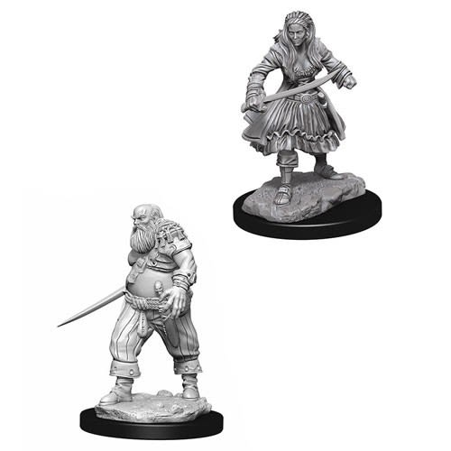 WIZKIDS DEEP CUTS UNPAINTED MINIATURES: PIRATES1