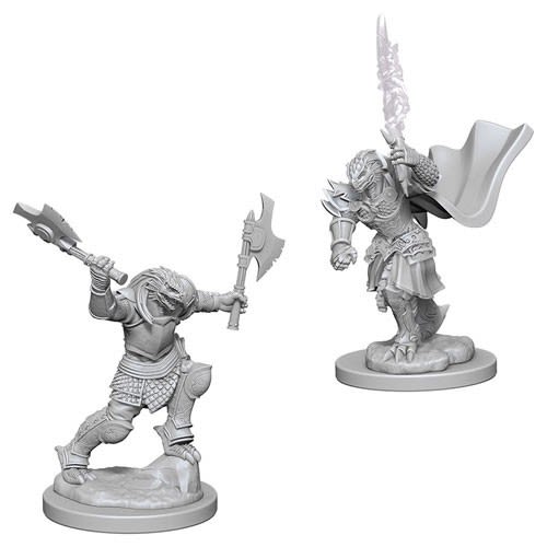 D&D NOLZUR'S MARVELOUS UNPAINTED MINIS: DRAGONBORN FEMALE FIGHTER OLD1