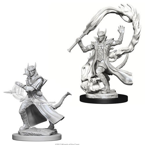 D&D NOLZUR'S MARVELOUS UNPAINTED MINIS: TIEFLING MALE SORCERER OLD1