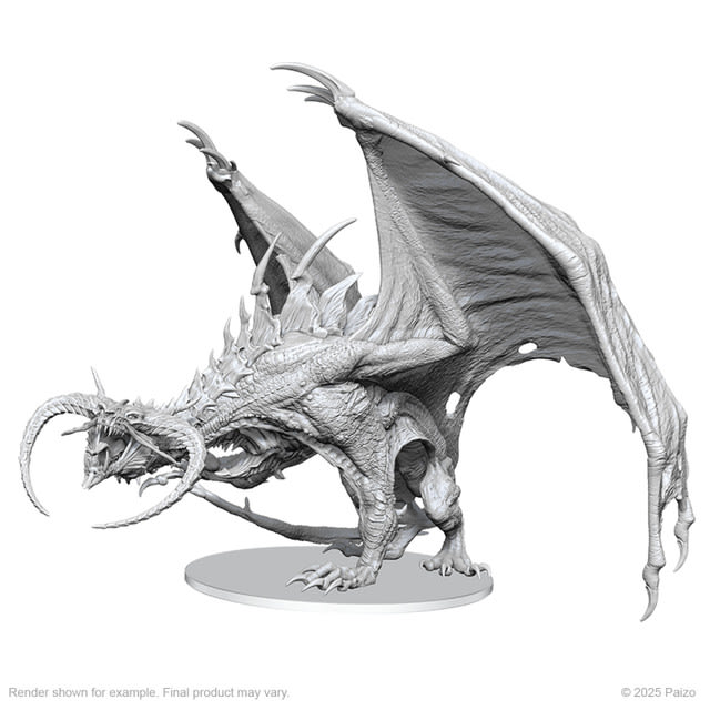 D&D NOLZUR'S MARVELOUS MINIATURES: UNPAINTED MINIS- WAVE 27- DIABOLIC DRAGON BOXED MINIATURE1