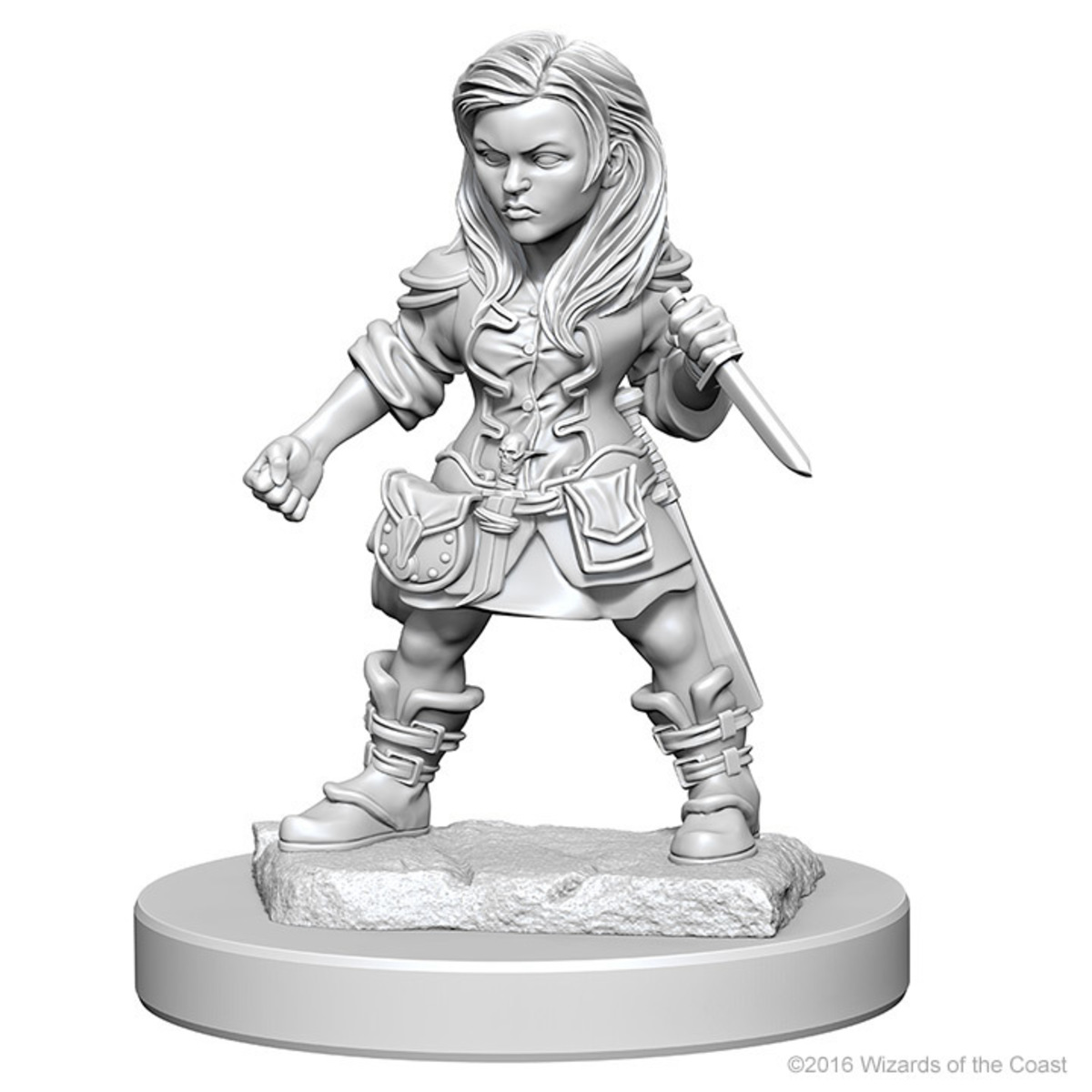 D&D NOLZUR'S MARVELOUS UNPAINTED MINIS: HALFLING FEMALE ROGUE OLD1