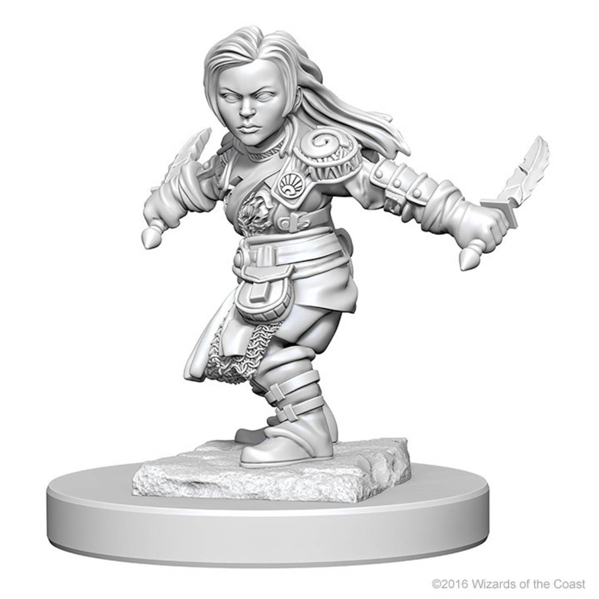 D&D NOLZUR'S MARVELOUS UNPAINTED MINIS: HALFLING FEMALE ROGUE OLD2