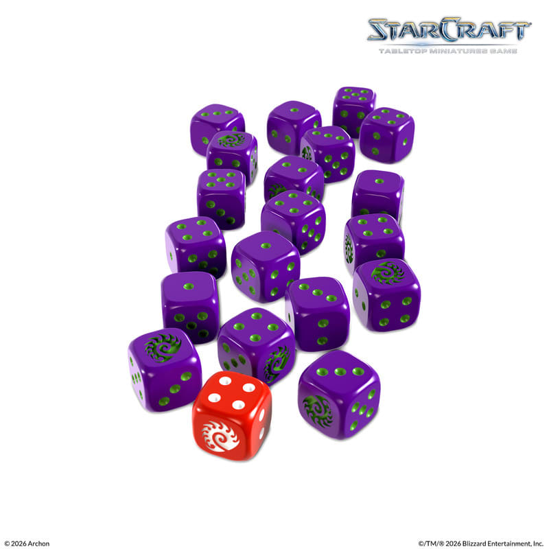 STARCRAFT ZERG CUSTOM DICE SET2