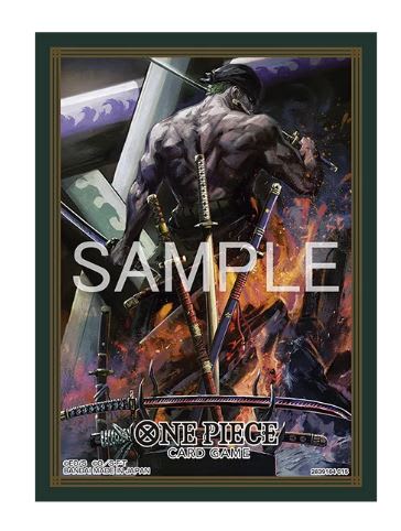 ONE PIECE TCG: OFFICIAL SLEEVES 14 DISPLAY - RORONOA ZORO1