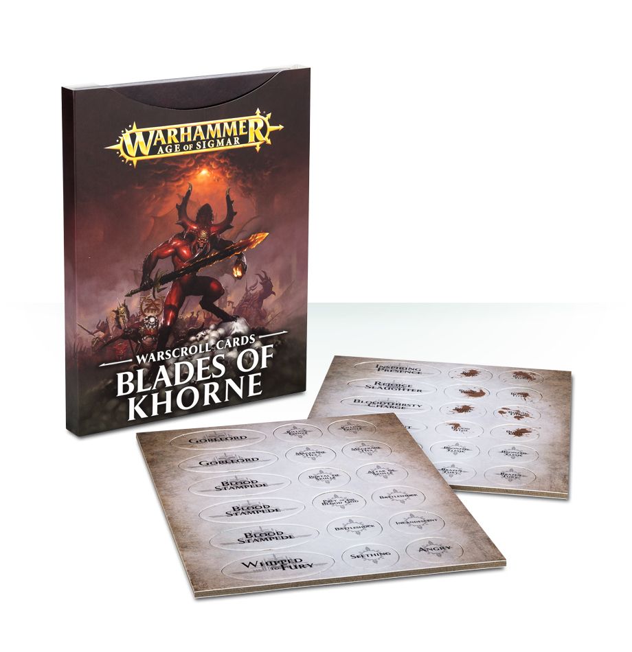 Blades of Khorne - Warscroll Cards (Italiano