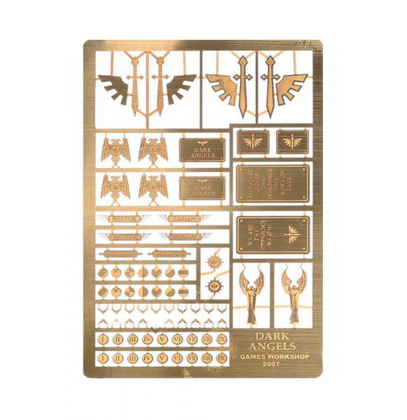 Forge World Warhammer 40k - Symboles Blood Angels - Gravures Laiton Sur Grappe - Neuf