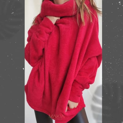 SWEATER-ELENA-CORDERITO-ROJO-LISO-ROJOLISO SWEATER-ELENA-CORDERITO-ROJO-LISO-ROJOLISO