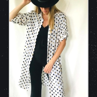 KIMONO BLANCO LUNARES ORO KIMONO BLANCO LUNARES ORO