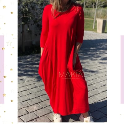 VESTIDO ROBERTA ROJO VESTIDO ROBERTA ROJO