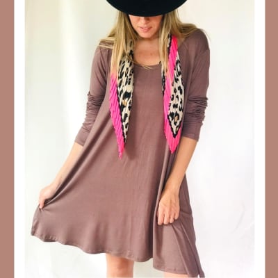 VESTIDO-LUNA-ML-TAUPE VESTIDO-LUNA-ML-TAUPE