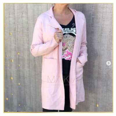 CARDIGAN CAPUCHA ROSA CARDIGAN CAPUCHA ROSA