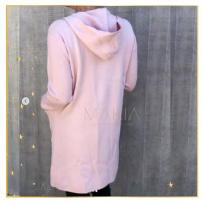 CARDIGAN CAPUCHA ROSA CARDIGAN CAPUCHA ROSA