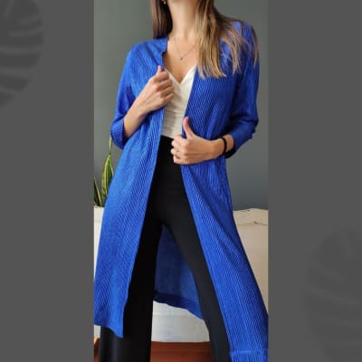 KIMONO-METALICO-3/4-AZUL KIMONO-METALICO-3/4-AZUL