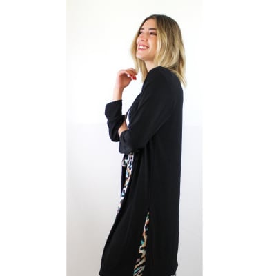 KIMONO-LYCRA-3/4-NEGRO KIMONO-LYCRA-3/4-NEGRO