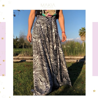 FALDA ENVOLVENTE SATIN CEBRA FALDA ENVOLVENTE SATIN CEBRA