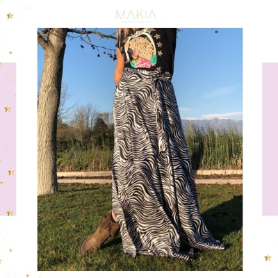 FALDA ENVOLVENTE SATIN CEBRA FALDA ENVOLVENTE SATIN CEBRA