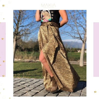 FALDA ENVOLVENTE PRINT DORADO FALDA ENVOLVENTE PRINT DORADO