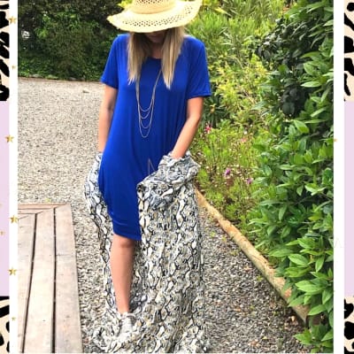 VESTIDO ROBERTA CORTO AZUL REY VESTIDO ROBERTA CORTO AZUL REY