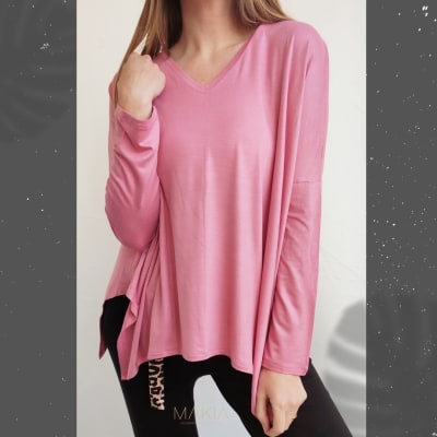 POLERAS-ROMI-V-ROSADO POLERAS-ROMI-V-ROSADO