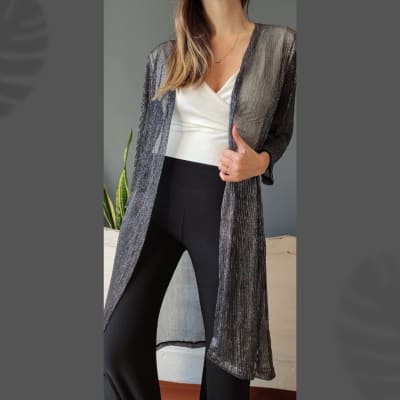KIMONO-METAL-3/4-PELTRE-OSCURO KIMONO-METAL-3/4-PELTRE-OSCURO