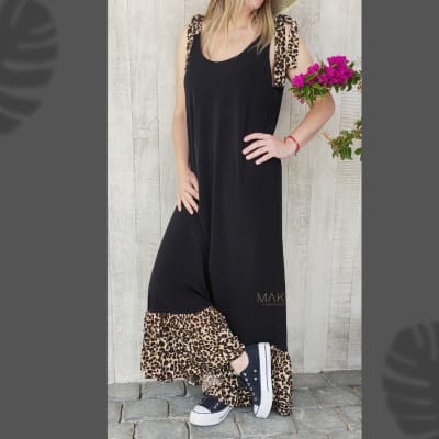 VESTIDO-LARGO-CONEJITO-NEGRO-LEOP VESTIDO-LARGO-CONEJITO-NEGRO-LEOP