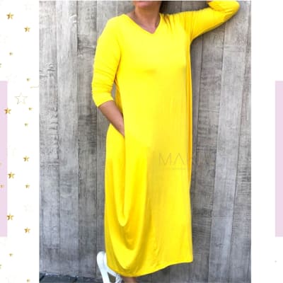 VESTIDO ROBERTA AMARILLO VESTIDO ROBERTA AMARILLO