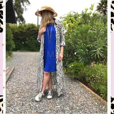 VESTIDO ROBERTA CORTO AZUL REY VESTIDO ROBERTA CORTO AZUL REY