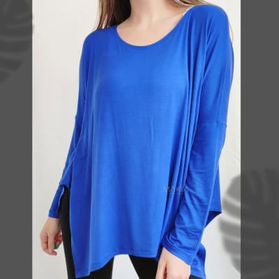 POLERA-ROMI-ML-AZUL POLERA-ROMI-ML-AZUL