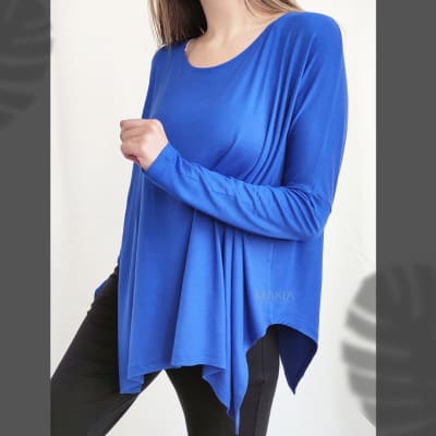 POLERA-ROMI-ML-AZUL POLERA-ROMI-ML-AZUL