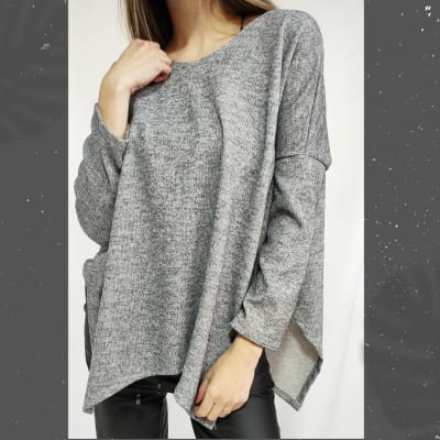 POLERA-ROMI-LANILLA-GRIS POLERA-ROMI-LANILLA-GRIS