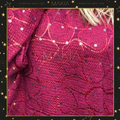 POLERON JULIETA FUCSIA BRILLOS POLERON JULIETA FUCSIA BRILLOS