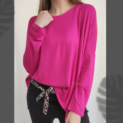 POLERA-ROMI-ML-FUCSIA POLERA-ROMI-ML-FUCSIA