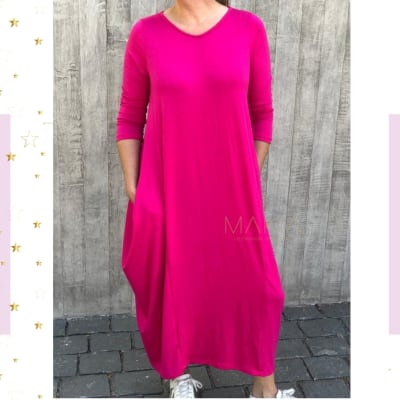 VESTIDO ROBERTA FUCSIA VESTIDO ROBERTA FUCSIA