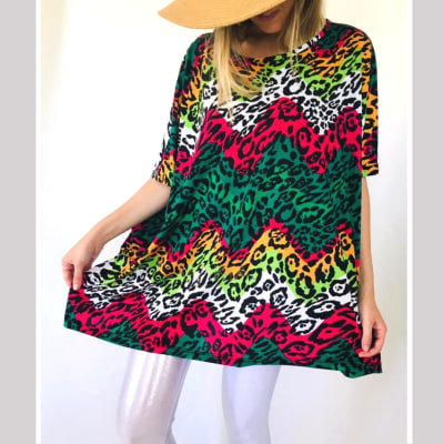 POLERA MARLI PRINT VERDE POLERA MARLI PRINT VERDE