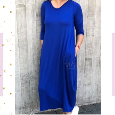 VESTIDO ROBERTA AZUL FUERTE VESTIDO ROBERTA AZUL FUERTE