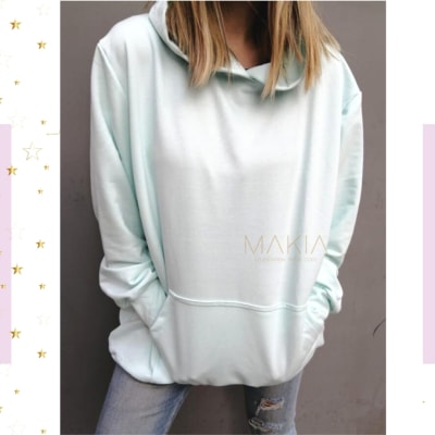 POLERON JULIETA VERDE MENTA LISO POLERON JULIETA VERDE MENTA LISO