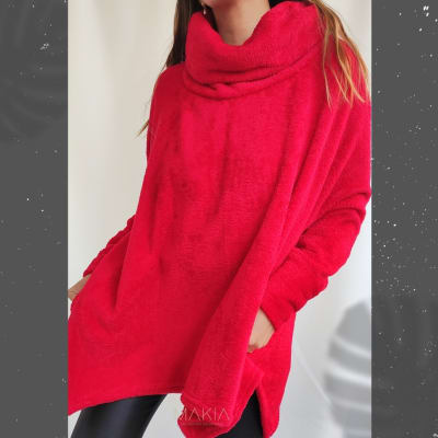 SWEATER-JACKSON-CORDERITO-ROJO-LISO SWEATER-JACKSON-CORDERITO-ROJO-LISO