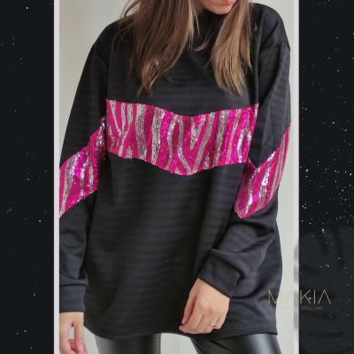 POLERON PAULA CEBRA FUCSIA POLERON PAULA CEBRA FUCSIA