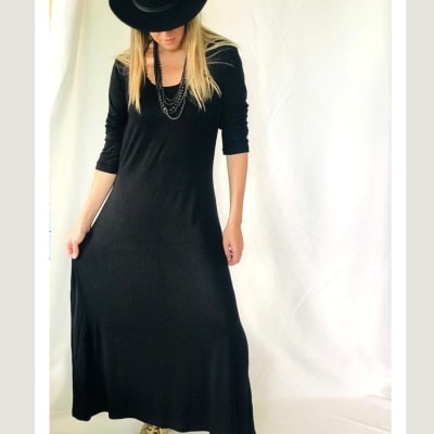 VESTIDO-LUNA-ML-LARGO-NEGRO VESTIDO-LUNA-ML-LARGO-NEGRO